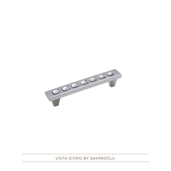 Tria Swarovski Çekmece Kulp Krom