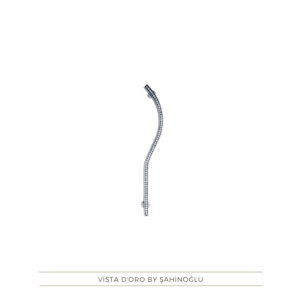Diva Kristal Çekmece Kulp 160 mm Sağ