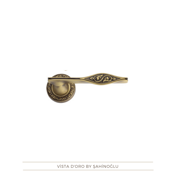Curl Desenli-2 Rozetli Kapı Kolu